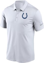Nike Indianapolis Colts Mens White Primary Logo Short Sleeve Polo
