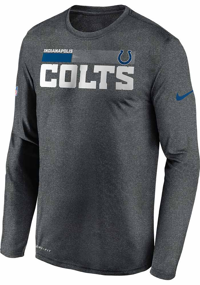 Nike Indianapolis Colts Charcoal Sideline Logo Legend Long Sleeve T-Shirt