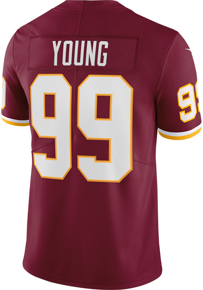 Chase Young Nike Washington Football Team Mens Red Home Limited Football Jersey