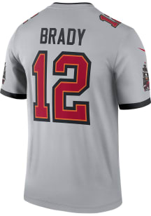 Tom Brady  Nike Tampa Bay Buccaneers Grey Home Legend Football Jersey
