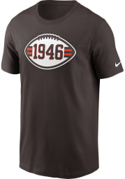 Nike Cleveland Browns Brown 75th Anniversary Short Sleeve T Shirt