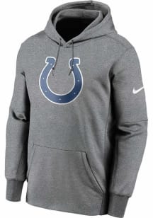 Nike Indianapolis Colts Mens Grey Prime Logo Therma Hood