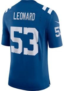 Shaquille Leonard Nike Indianapolis Colts Mens Blue HOME Limited Football Jersey