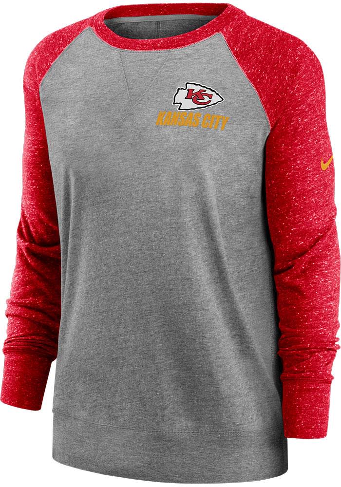 Nike Kansas City Chiefs Womens Grey Vintage Crew Sweatshirt