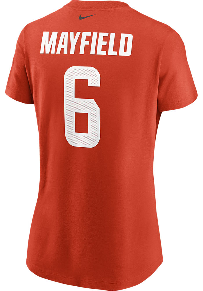 Baker Mayfield Cleveland Browns Womens Orange Player Player T-Shirt
