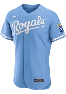 Kansas City Royals Mens Nike Authentic Alternate Jersey - Light Blue