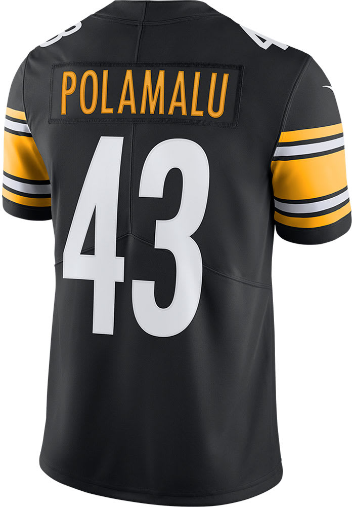 Troy Polamalu Pittsburgh Steelers Home Black