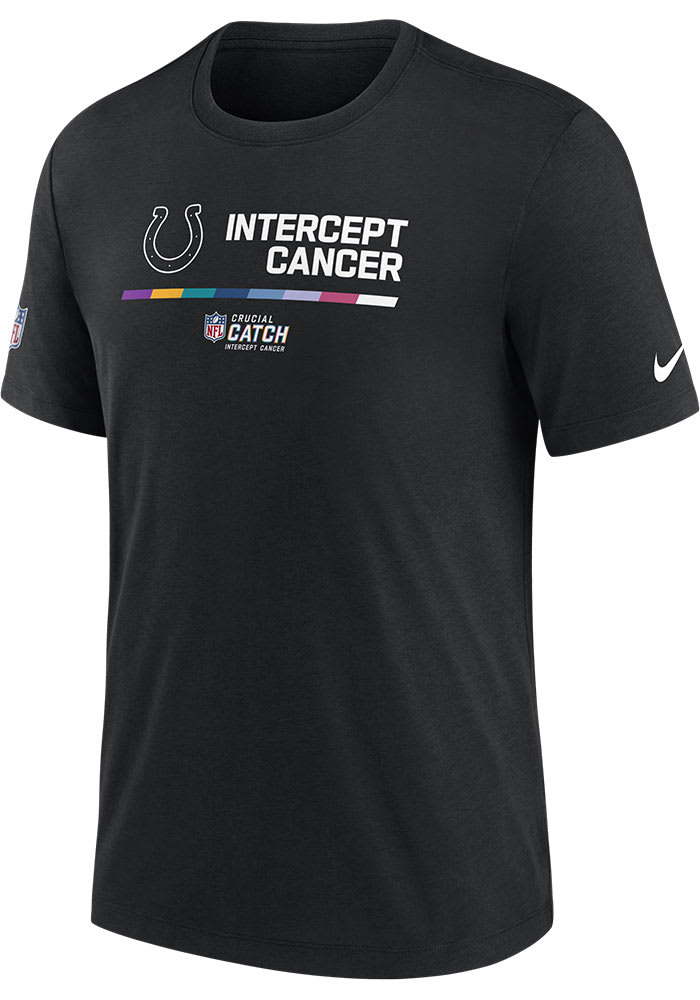 Nike Indianapolis Colts Black CRUCIAL CATCH Short Sleeve T Shirt