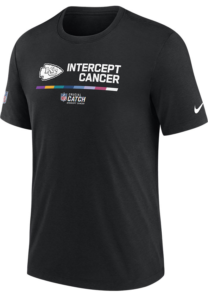 Nike Kansas City Chiefs Black CRUCIAL CATCH Short Sleeve T Shirt