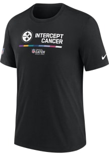 Nike Pittsburgh Steelers Black CRUCIAL CATCH Short Sleeve T Shirt