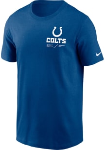 Nike Indianapolis Colts Blue TEAM ISSUE Short Sleeve T Shirt