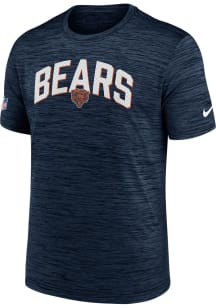 Nike Chicago Bears Navy Blue SIDELINE VELOCITY Short Sleeve T Shirt