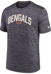 Nike Cincinnati Bengals Black SIDELINE VELOCITY Short Sleeve T Shirt