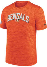 Nike Cincinnati Bengals Orange SIDELINE VELOCITY Short Sleeve T Shirt