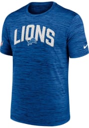 Nike Detroit Lions Blue SIDELINE VELOCITY Short Sleeve T Shirt