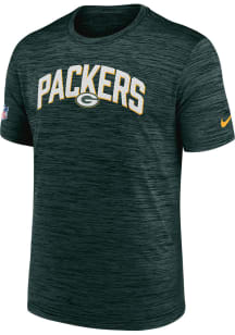 Nike Green Bay Packers Green SIDELINE VELOCITY Short Sleeve T Shirt