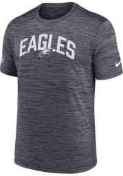 Nike Philadelphia Eagles Black SIDELINE VELOCITY Short Sleeve T Shirt