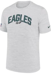 Nike Philadelphia Eagles White SIDELINE VELOCITY Short Sleeve T Shirt