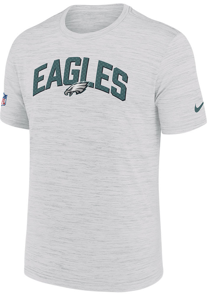 Nike Philadelphia Eagles White SIDELINE VELOCITY Short Sleeve T Shirt
