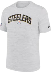 Nike Pittsburgh Steelers White SIDELINE VELOCITY Short Sleeve T Shirt