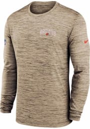 Nike Cleveland Browns Grey SIDELINE VELOCITY Long Sleeve T-Shirt