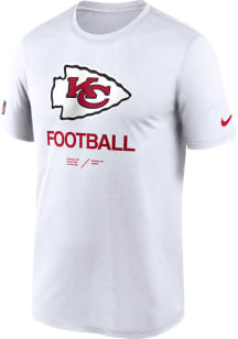 Nike Kansas City Chiefs White SIDELINE LEGEND Short Sleeve T Shirt