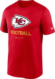 Nike Kansas City Chiefs Red SIDELINE LEGEND Short Sleeve T Shirt