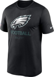 Nike Philadelphia Eagles Black SIDELINE LEGEND Short Sleeve T Shirt