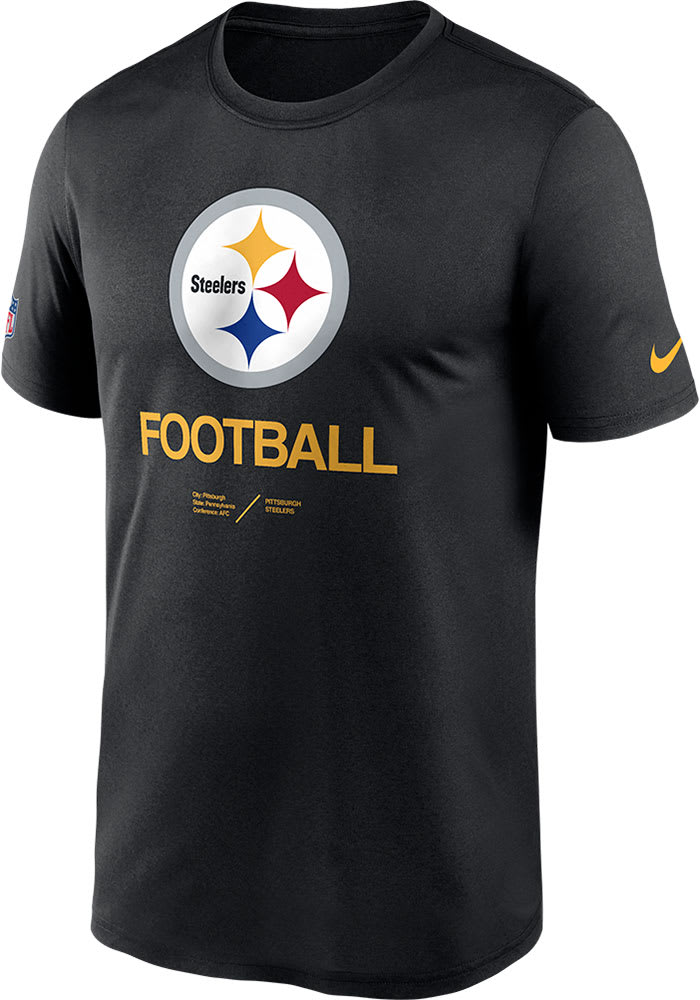 Pittsburgh Steelers Men's Nike Dri-FIT Velocity Sideline Short Sleeve Gold  T-Shirt