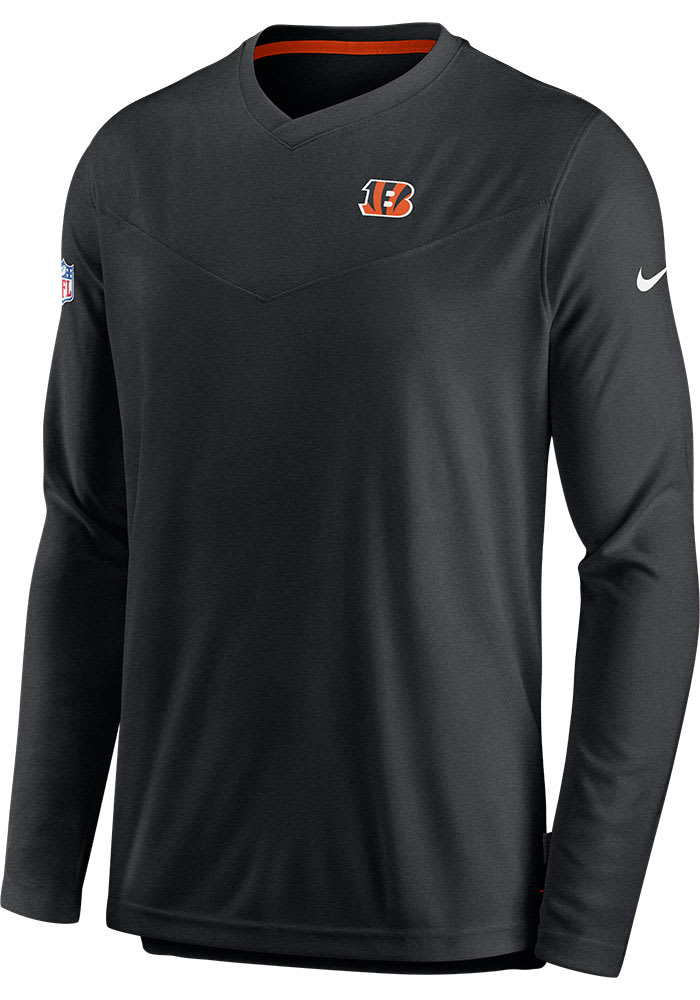 Nike Men's Cincinnati Bengals Sideline Coaches Black Full-Zip