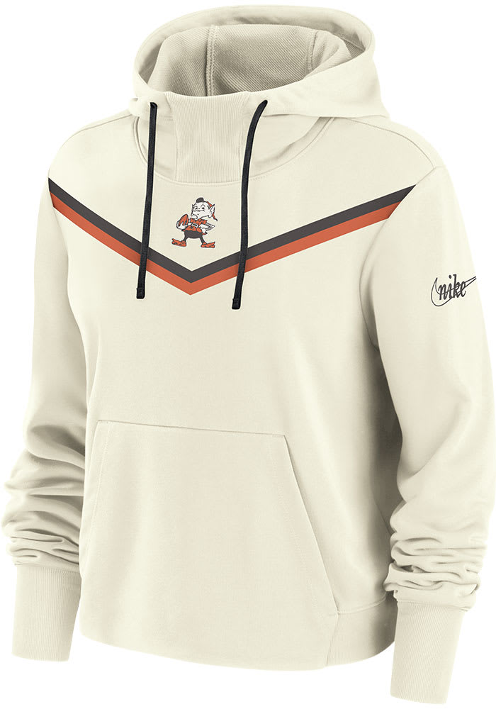 Junk Food Clothing Cleveland Browns Womens Touchdown Hoodie - White