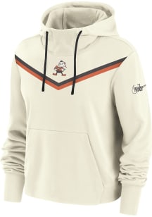 Nike Cleveland Browns Womens White Rewind Hooded Sweatshirt