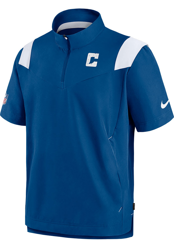 Nike Indianapolis Colts Mens Blue COACH Short Sleeve Jacket