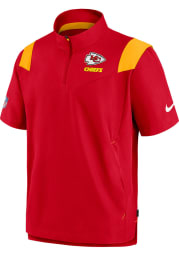 Nike Kansas City Chiefs Mens Red COACH Short Sleeve Jacket