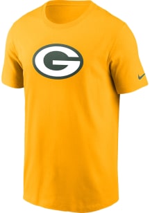Nike Green Bay Packers Gold TEAM LOGO Short Sleeve T Shirt
