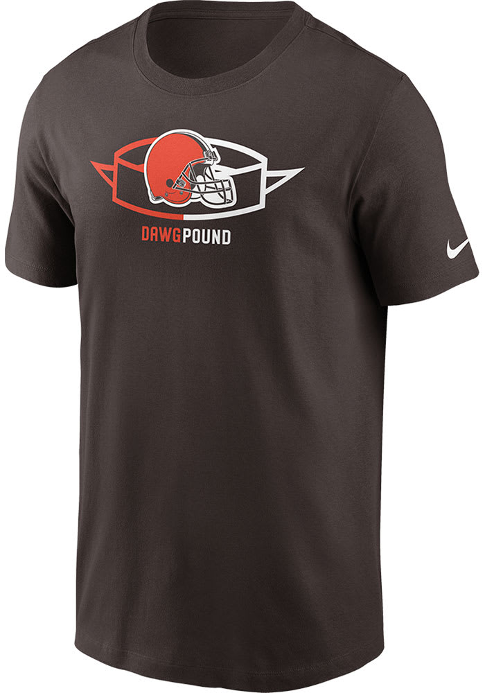 Nike Cleveland Browns Brown TEAM LOGO Short Sleeve T Shirt