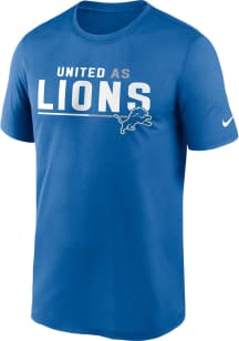 Nike Detroit Lions Blue SHOUTOUT Short Sleeve T Shirt