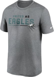 Nike Philadelphia Eagles Grey SHOUTOUT Short Sleeve T Shirt