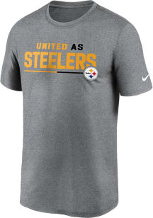 Nike Pittsburgh Steelers Grey SHOUTOUT Short Sleeve T Shirt
