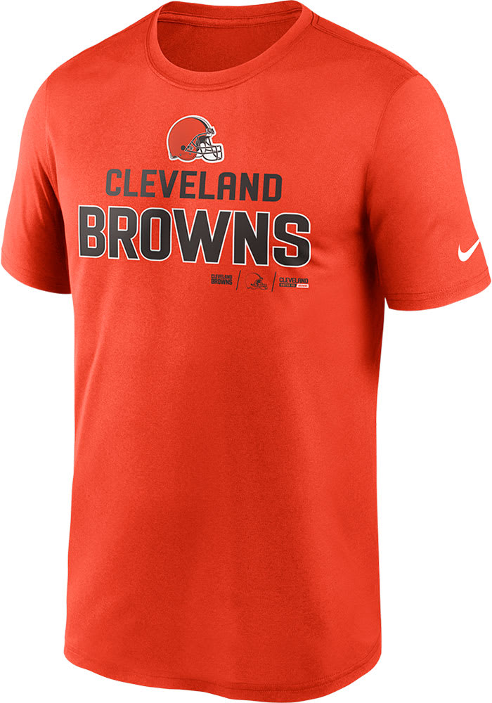 Nike Cleveland Browns Orange LEGEND COMMUNITY Short Sleeve T Shirt