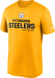 Nike Pittsburgh Steelers Gold LEGEND COMMUNITY Short Sleeve T Shirt