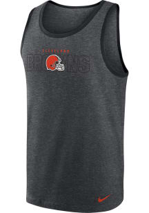 Nike Cleveland Browns Mens Grey TRIBLEND Short Sleeve Tank Top