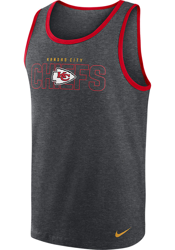 Kansas City Chiefs Gray Wordmark Sleeveless Top