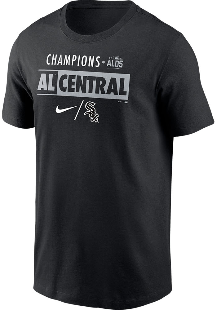 Nike Chicago White Sox Black 2021 Division Champs Short Sleeve T Shirt