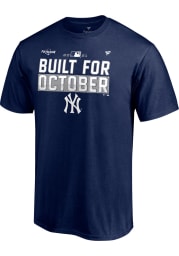 Nike New York Yankees Navy Blue Postseason Participant Locker Room Short Sleeve T Shirt