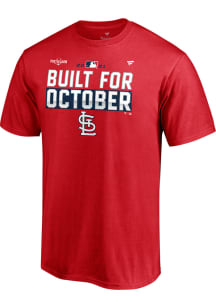 Nike St Louis Cardinals Red Postseason Participant Locker Room Short Sleeve T Shirt