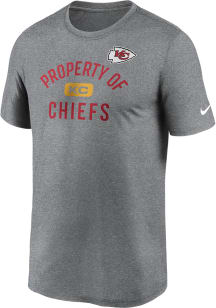 Nike Kansas City Chiefs Grey Property Of Short Sleeve T Shirt