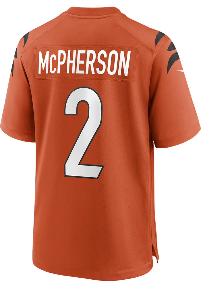 Evan McPherson Cincinnati Bengals Women's Orange Name & Number