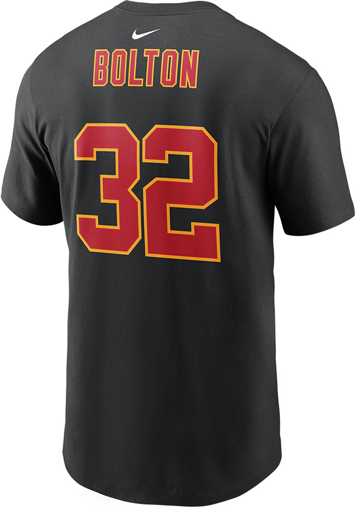 Nick Bolton Kansas City Chiefs Youth Black Name & Number Logo T-Shirt 