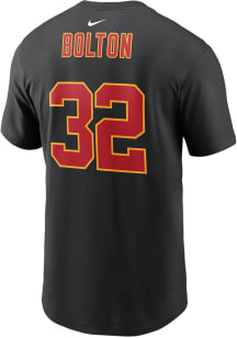 Nick Bolton Kansas City Chiefs Black NAME AND NUMBER Short Sleeve Player T Shirt